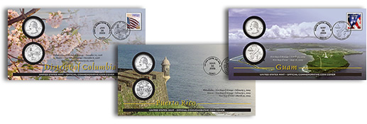 2009 First Day Coin Covers: DC, Puerto Rico and Guam Quarters 2009 First Day Coin Covers: DC, Puerto Rico and Guam Quarters