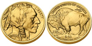 2009 American Buffalo Gold Bullion Coin (2008 Bullion Coin Shown) - click on image to enlarge