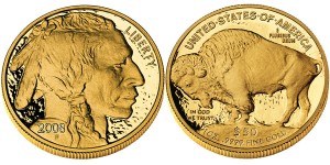 American Buffalo Gold Proof Coin (2008 Version shown) - click on image to enlarge