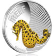 2010 Seahorse 1/2 Oz Silver Proof Coin