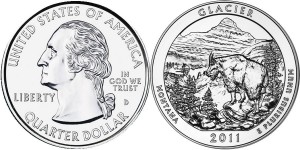 2011 Glacier America the Beautiful Silver Coin (US Mint images)