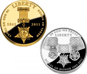 2011 Medal of Honor Commemorative Coins (US Mint images)
