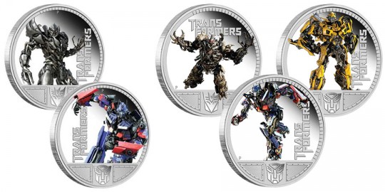 Transformers Australian Silver Proof Coins