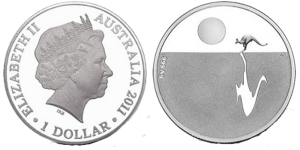 2011 Australian Kangaroo 1 5 Oz Silver Proof Coin