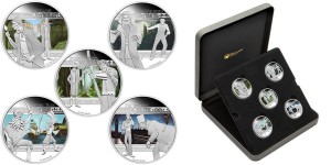 2011 Heroes and Villains 1 Oz Silver Proof Coin Set