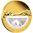 Pearls Gold Proof Locket Coin Pearls Gold Proof Locket Coin