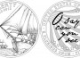 2012 Star-Spangled Banner Commemorative $5 Gold Coin (line-art) (US Mint images)