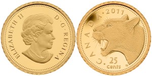 Cougar 0.5 g Gold Coin (Royal Canadian Mint images)