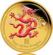 2012 Dragon Gold Proof Colored Coin 2012 Dragon Gold Proof Colored Coin