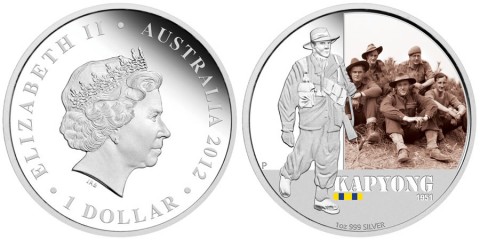 2012 Kapyong 1 Oz Silver Proof Coin 2012 Kapyong 1 Oz Silver Proof Coin