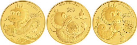 2012 Year of the Dragon Gold 'Prosperity', 'Longevity' and 'Success' Three-Coin Set 2012 Year of the Dragon Gold 'Prosperity', 'Longevity' and 'Success' Three-Coin Set
