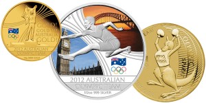 2012 Olympic Team Three-Coin Set (Perth Mint images)