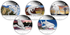 Discover Australia 2012 Five-Coin Set Discover Australia 2012 Five-Coin Set