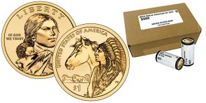 2012 Native American $1 Coin Rolls and Boxes (US Mint images)