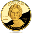 Alice Paul First Spouse Gold Coin