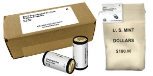 William McKinley Presidential $1 Coin Rolls, Bags and Boxes