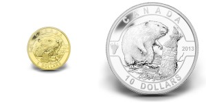 2013 Beaver Fine Gold and Silver Coins (Royal Canadian Mint images)